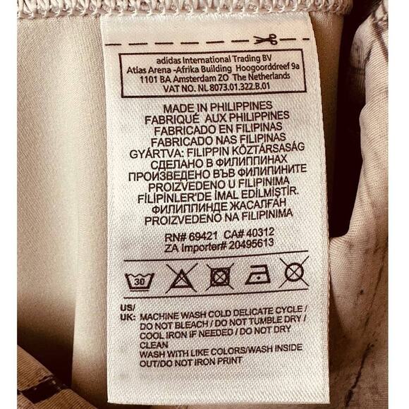 Reebok Light Gray Marled Print Cropped Athletic Leggings Women's Size M - Picture 5 of 6